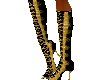 T7 Gold/Glit Laced Boots