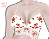 3! Red Flowers Top