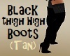 RLS Black Thigh Boots