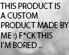 CUSTOM FOR DEVIL :)