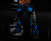 (SR) FLAMES SKULL CHAPS