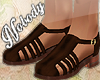 ! Brown Pike Sandals