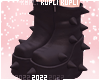 $K Spike Black Boots