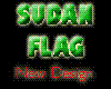 Embroidered sudan flag