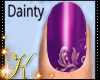 Glossy Purple Nails