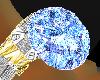 Blue diamond ring