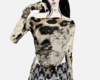Leopard print halter top