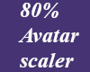 *M* 80% Avatar scaler