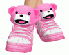 Kids bear pink sneakers