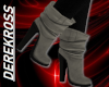ASH GREY HEELED BOOTS