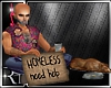 *C* homeless man/dog