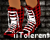 Red PLaid Boots