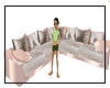 rosegold sectional