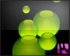 Interactive bubble green