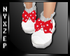 Childs Shoes White red