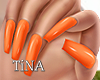 🤍 Orange Nails