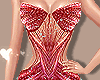 by. Red Pageant Gown