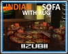 INDIAN SOFA W/ RUG