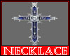 Blue Cross Pendant Femal