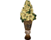 Gold Poinsettia Vase