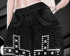 V: Denim pants black