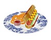 HOTDOG WITH ONION RINGS