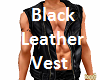 Black Leather Vest