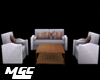 [MGC] White Wood SofaSet