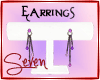 !7 Tira Purple Earrings