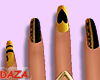 (MD) Yellow stylish nail