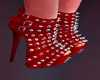 MM RED SPIKE SHOES