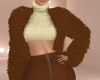 fur coat brown