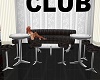 Club Seating Black/White