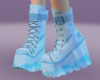 Blue Platfrorm Boots