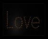 LOVE GOLD WALL SIGN