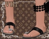 [v] Sandals Cute Black