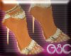 Diva Gold Sandals