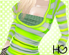 [HG]Green Stripe Shirt