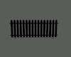 SMALL BLACK PICKET FENCE
