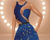 Blue n Gold Gown