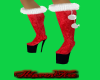 Red Sexy Claus Boots