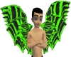 Toxic Green Demon Wings