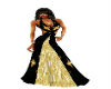 black&gold halter gown