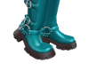 IVY TEAL BELTED BOOTS