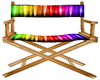 directors chair rainbow