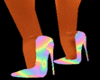 sexy heels rave rainbow