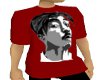 2Pac Red baggy tee1