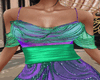 Eva Elegant Gown PEACOCK