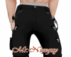 MNG Black pants + strap