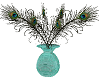 ~B~Peacock Feather Vase